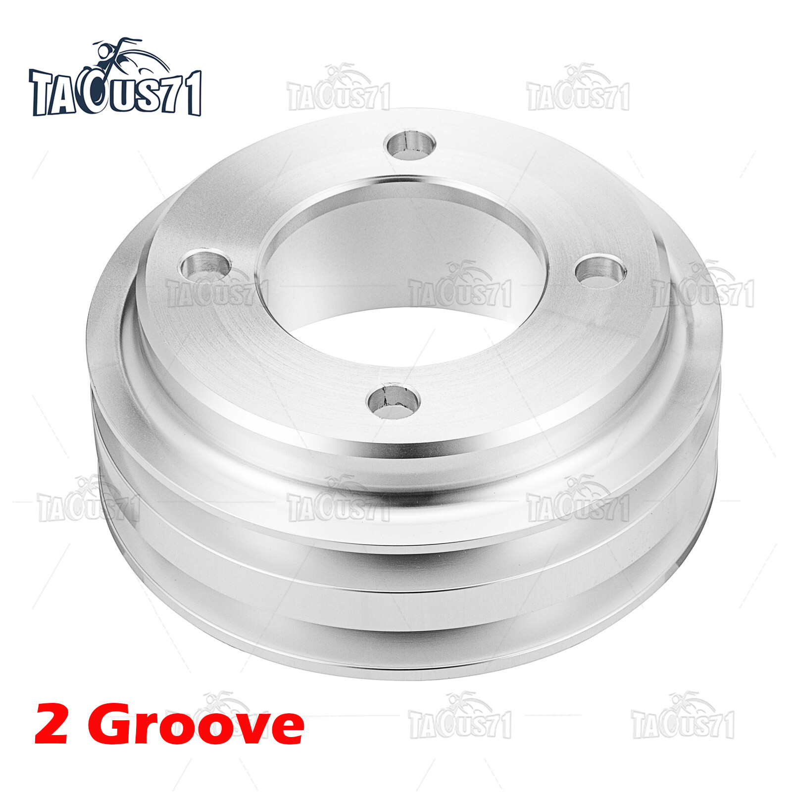 Crankshaft+Alternator+Water Pump V-Belt Pulley Kit For Small Block Ford 302 351C