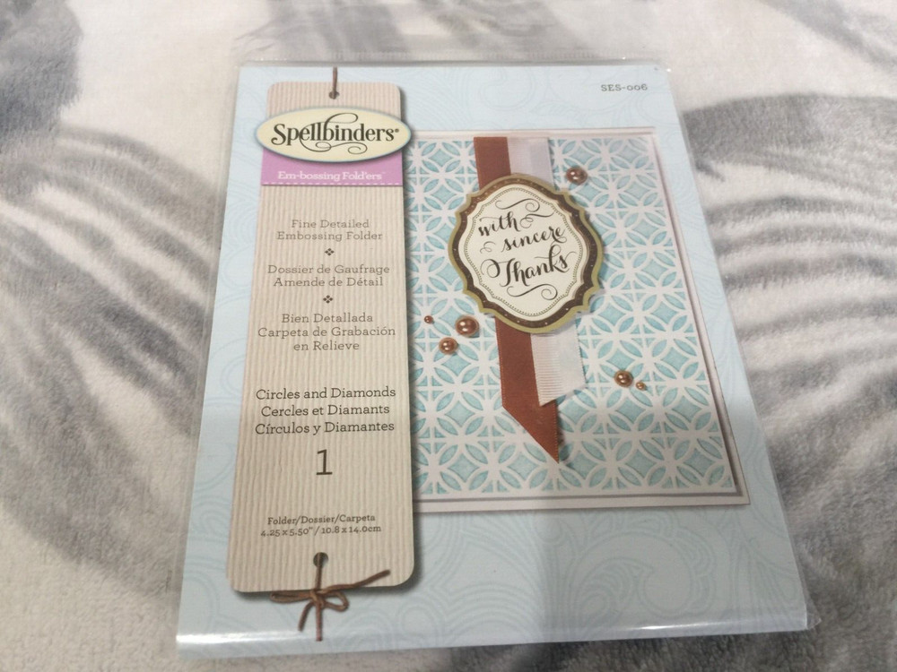 Spellbinders Embossing Folders - Circles and Diamonds SES006