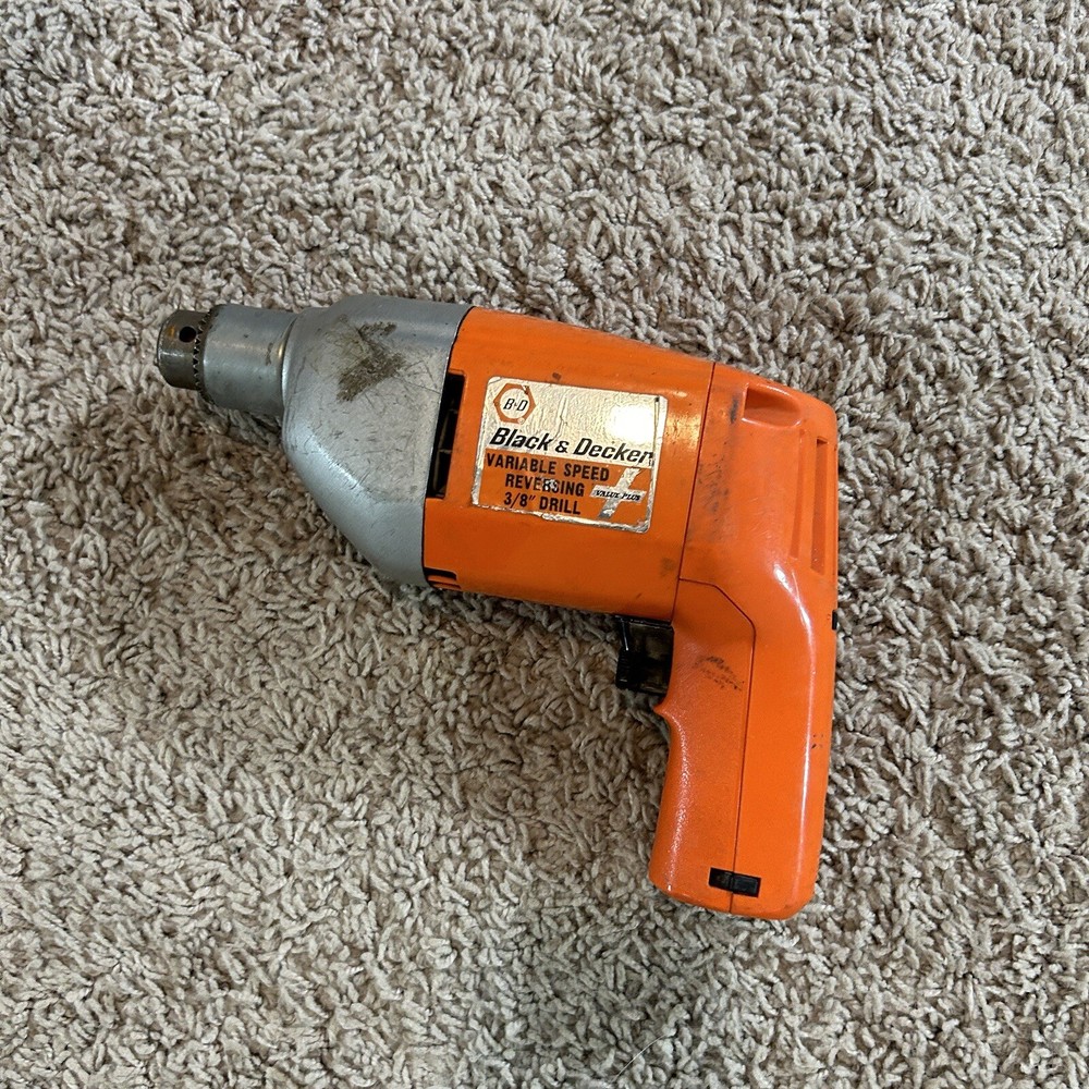 Black & Decker 3/8 Corded Drill Model 7190 Tested Reversing Works READ*