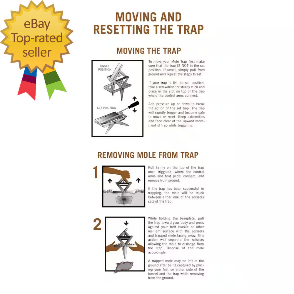 Mole Trap easy to use and handle
