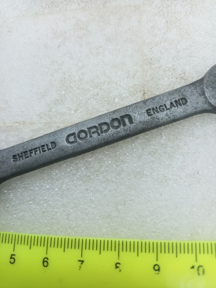 Vintage Gordon Tools Sheffield 8 & 10 mm Open End Spanner