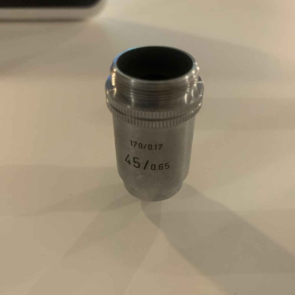 Leitz Wetzlar Microscope Objective Lens [170/0.17 45/0.65]
