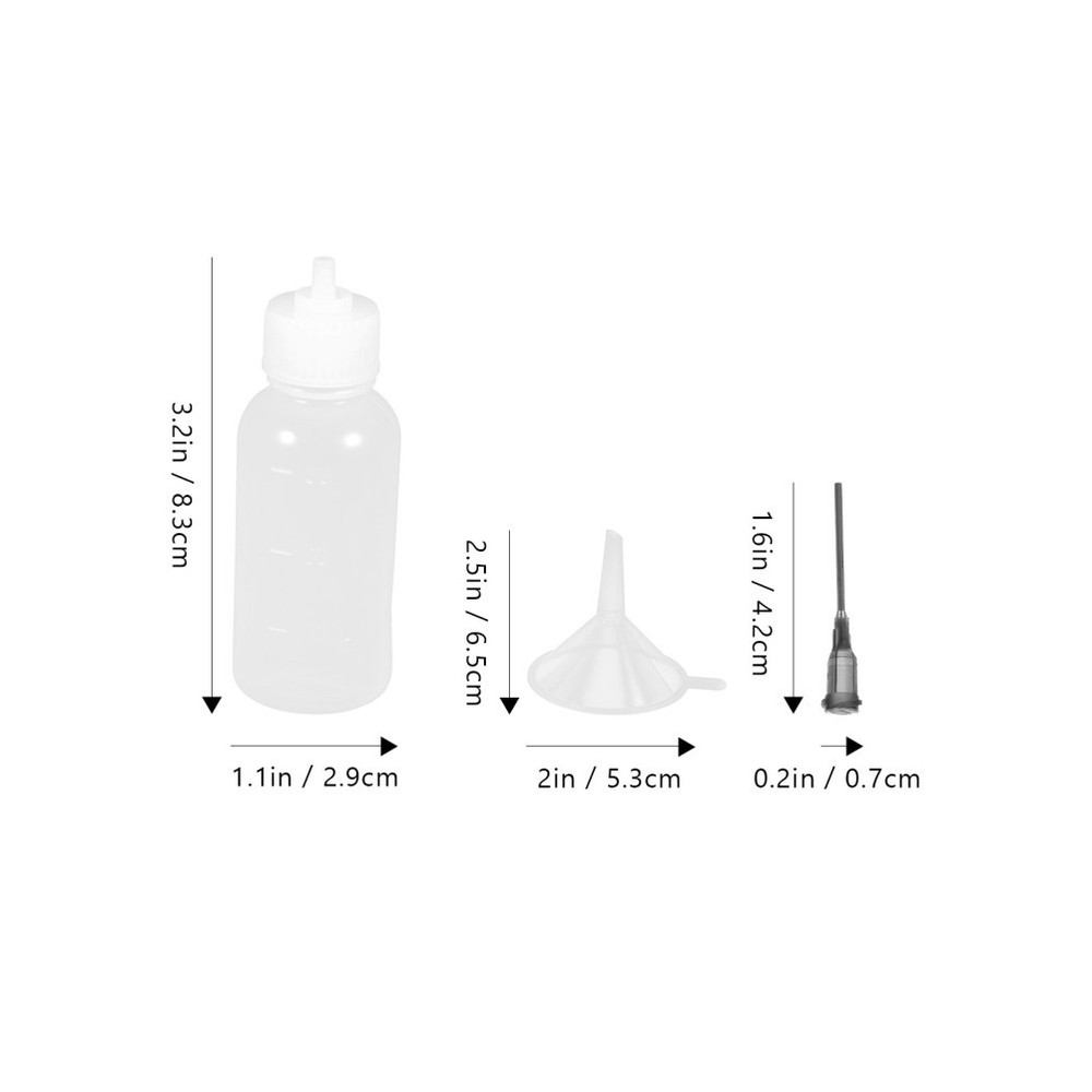 Needle Bottle Applicator Convenient Tip Empty Glue Bottles with Tips