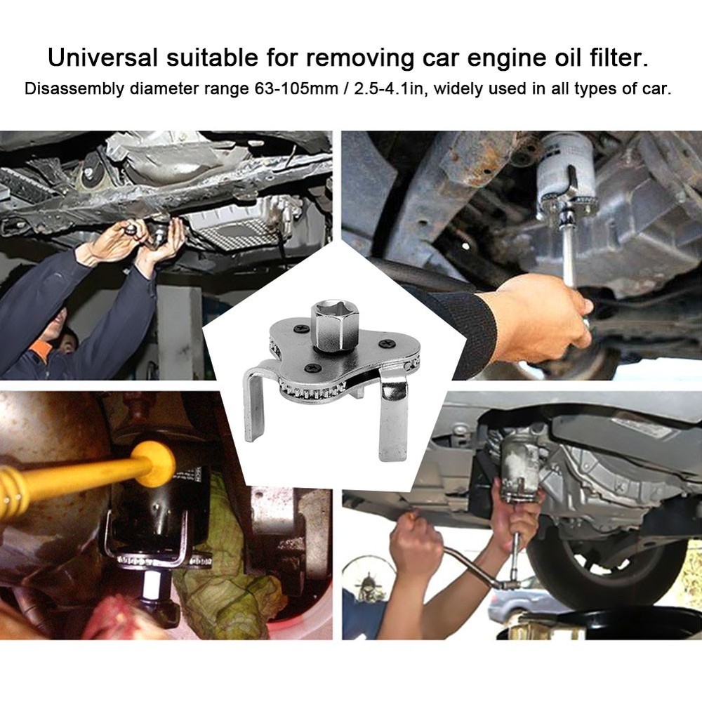 Oil Filter Removing Tool Rustproof Simple Operation Universal Oil Filter Wr PTEF
