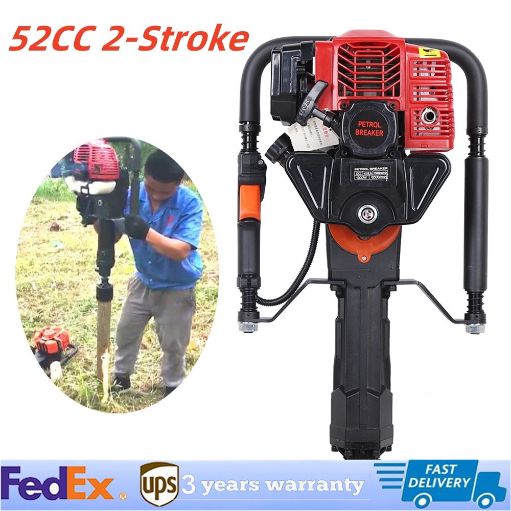 Portable 52CC Tree Digging Machine - Efficient Handheld Trencher Digger