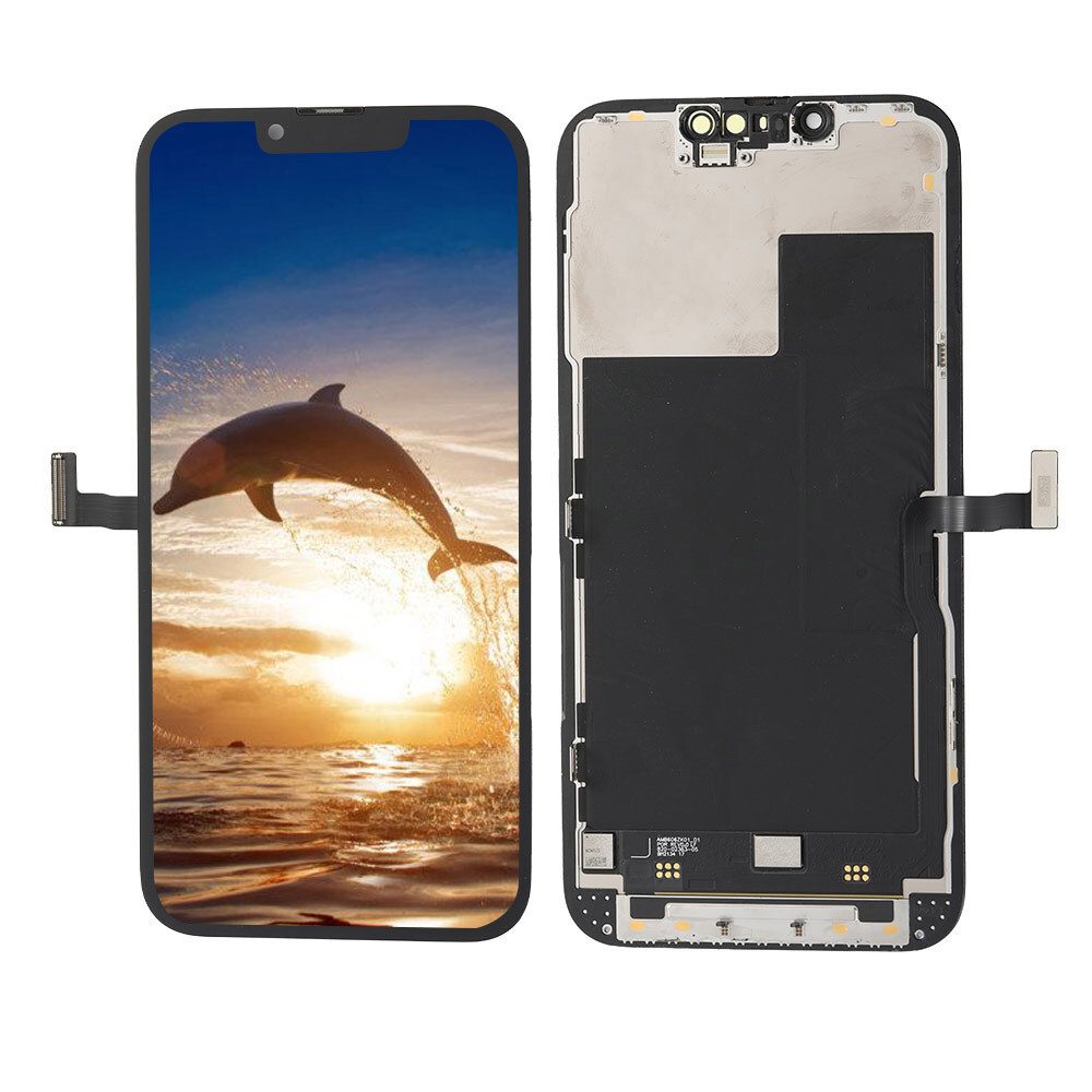 Hard OLED For iPhone 13 Pro LCD Display Touch Screen Digitizer Frame Replacement