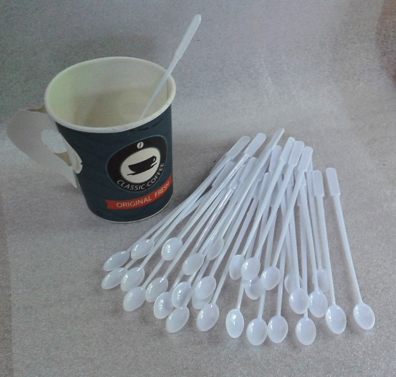 500 pcs 5" Bar Coffee Tea Spoon Disposable Plastic Stir Stirrer Beverage Kitchen