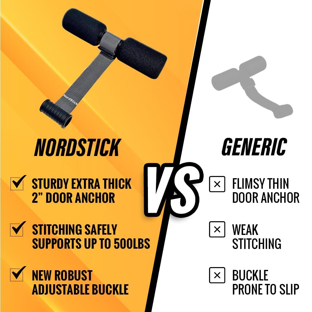 NordStick Nordic Hamstring Curl Strap The Original Hamstring Curl Exercise fo...