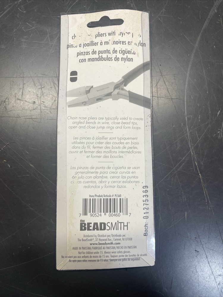 BeadSmith Nylon Jaws Chain Nose Pilers