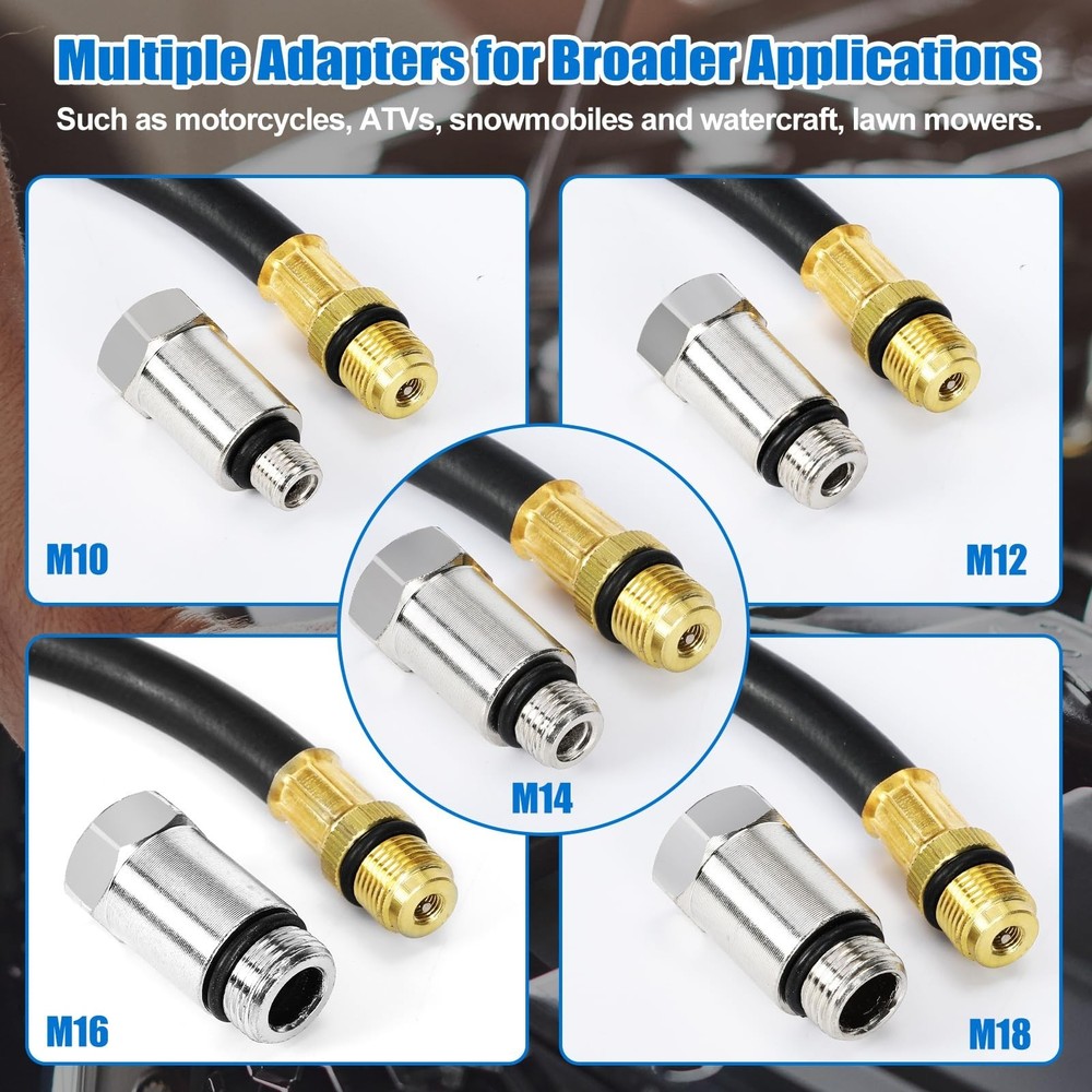 13pcs Compression Tester with Spark Plug Tester - Small Engine Compression Te...