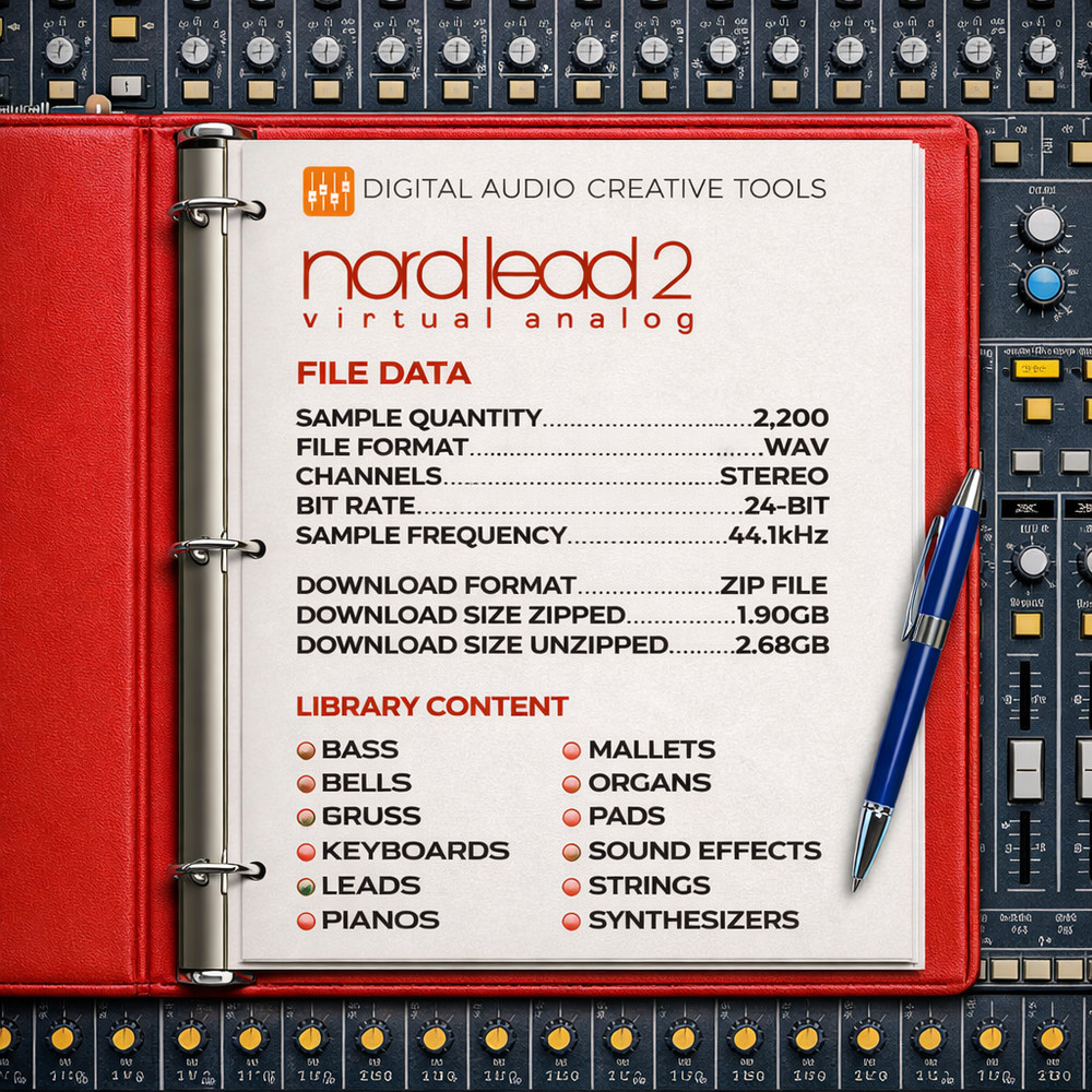 Nord Lead 2 Synthesizer Sample Library