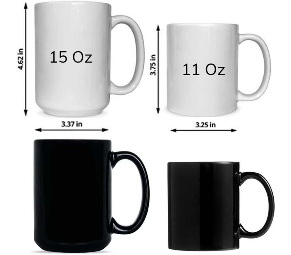 Black Flag Coffee Ceramic Mug, 11 -15 OZ