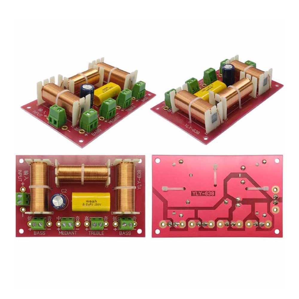 4 Way Audio Speaker Frequency Divider Tweeter Bass Crossover Filter Speaker