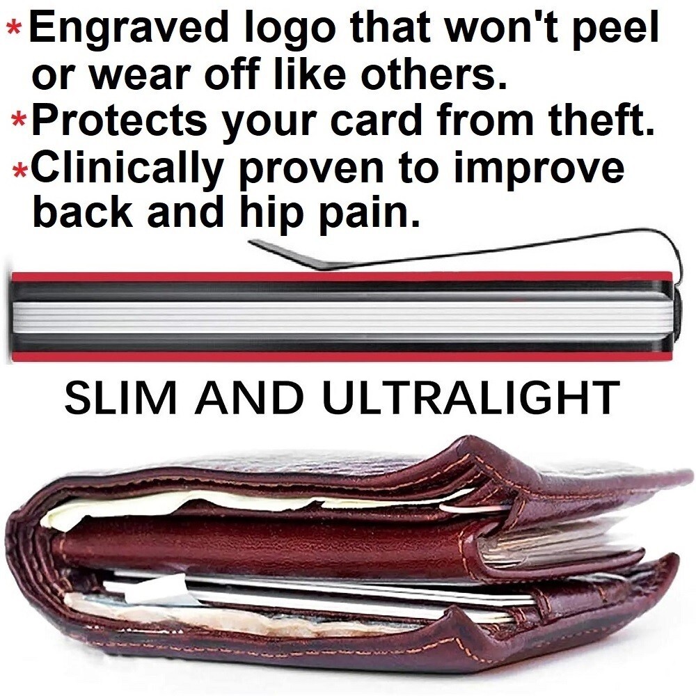 Manchester United Engraved Red Titanium Carbon Fiber RFID Blocking Wallet D7