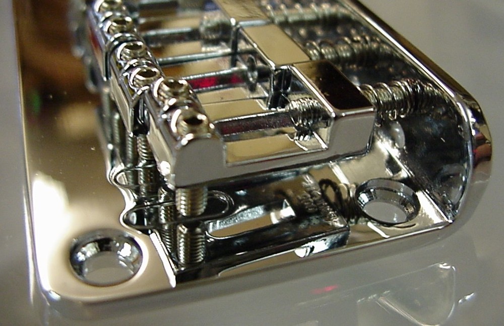 REPLACEMENT CHROME ELECTRIC GUITAR BRIDGE hardtail