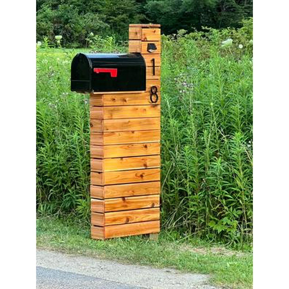Architectural Mailboxes Galvanized Steel Large Mailbox Black Elite Single