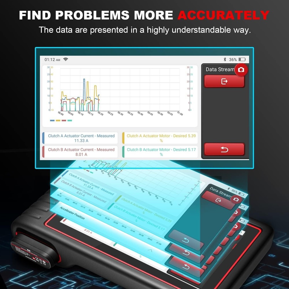 KINGBOLEN S6 BiDirectional OBD2 Diagnostic Scanner Tool Key Coding CANFD MK808BT