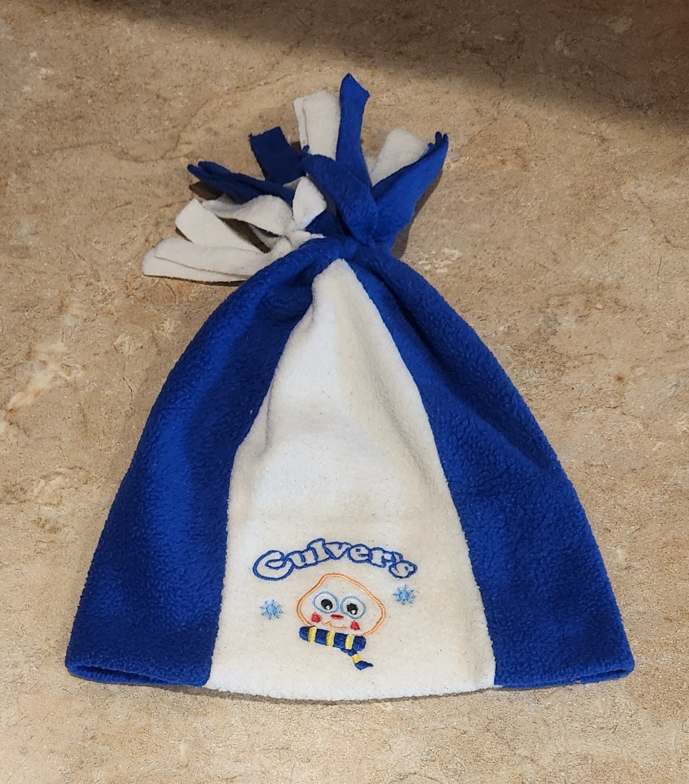 Culver's Scoopie Fleece Stocking Cap Hat with Tassels