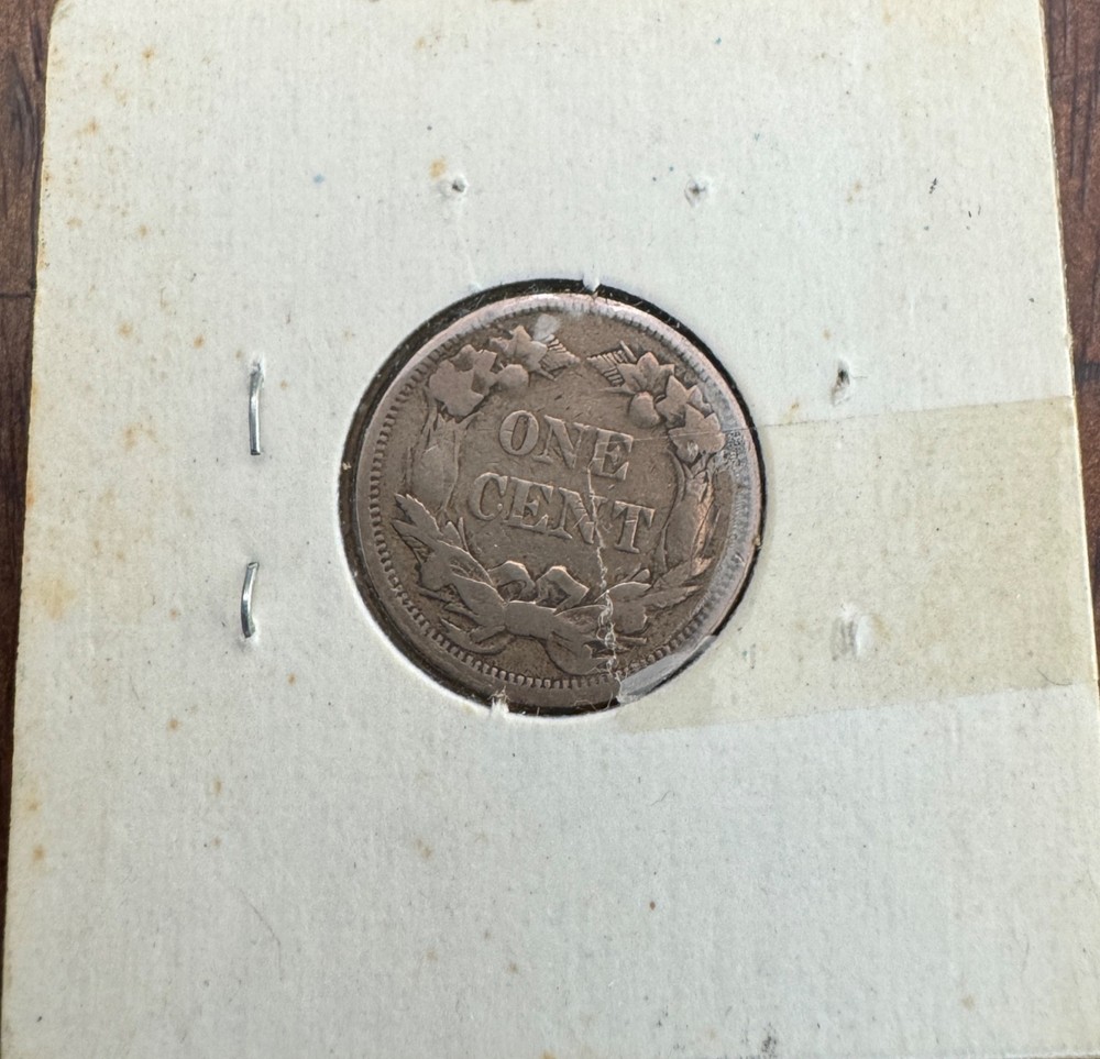 1858 Flying Eagle Large Letter One Cent Coin