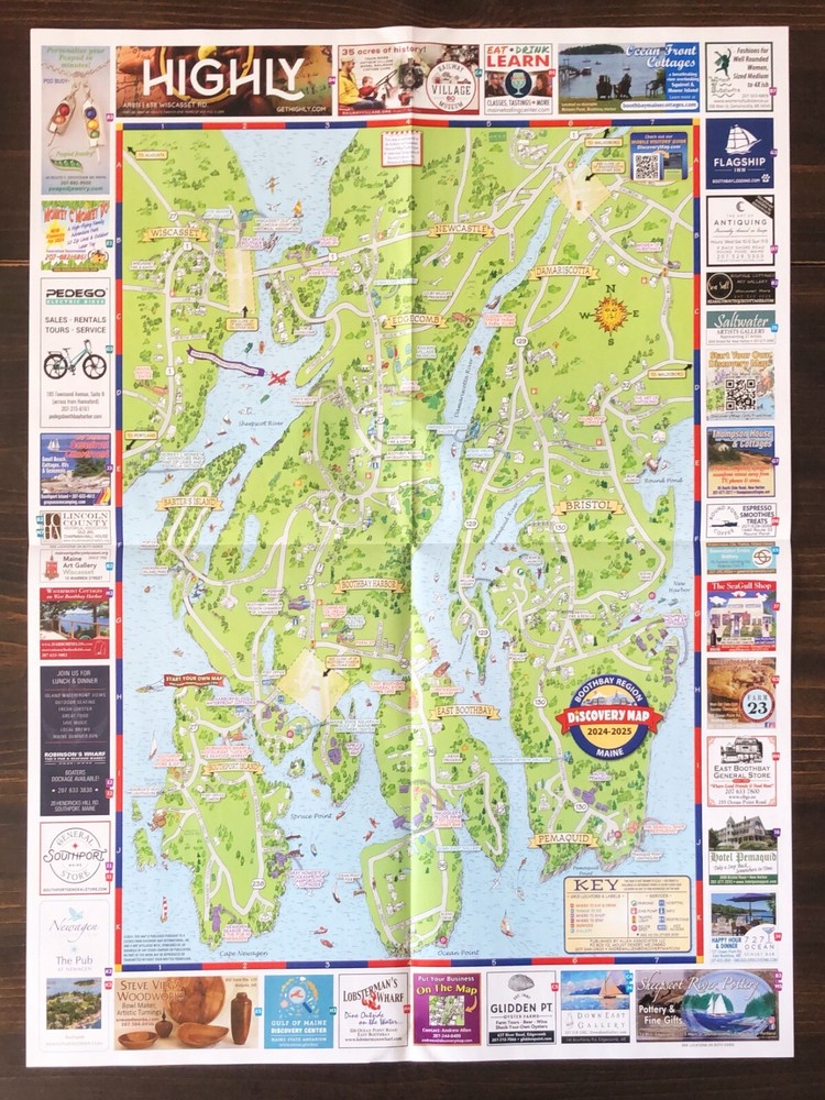 Boothbay Harbor Maine Discovery Map (2024)