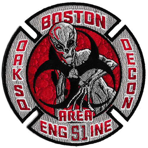 Boston Engine 51  - Decon Area Red Oak Square  Design New Fire Patch