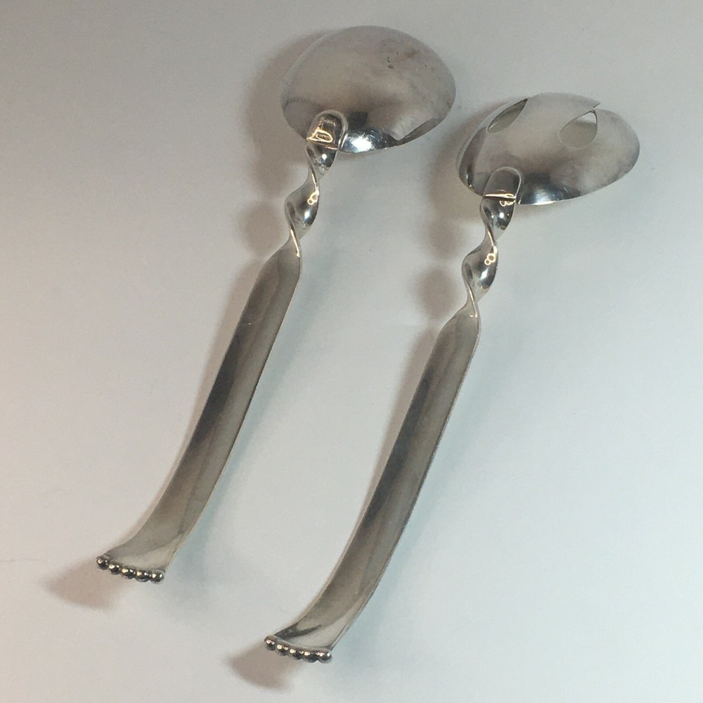 Napier Serving Set Salad Utensils Twisted Handle 10"