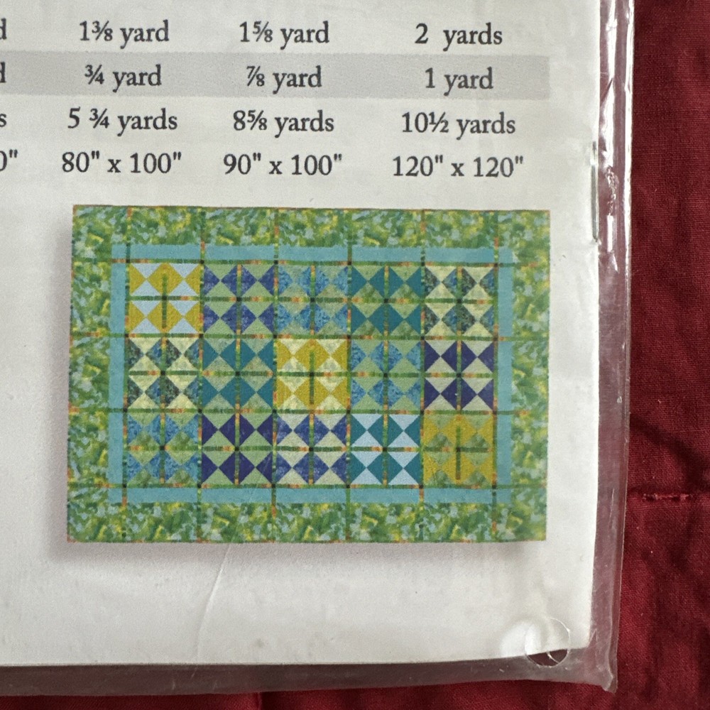 MARY DEVENDORF "ALMOST AN ARGYLE" FOLK QUILT SEWING PATTERN VARIOUS SIZES