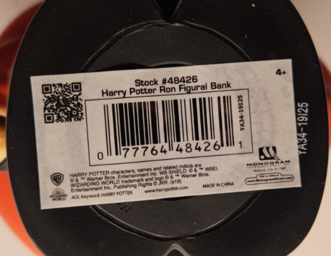 Harry Potter - Ron Figural Bank