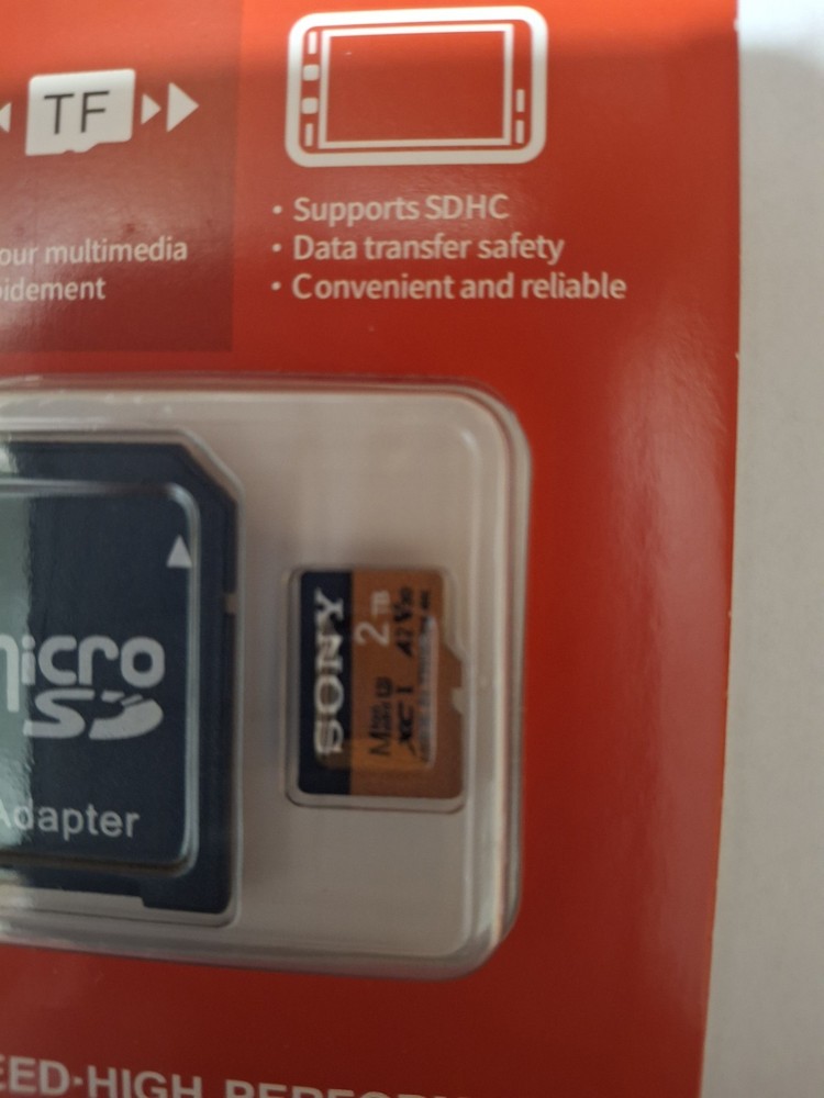 Sony Micro SD Card. 2TB