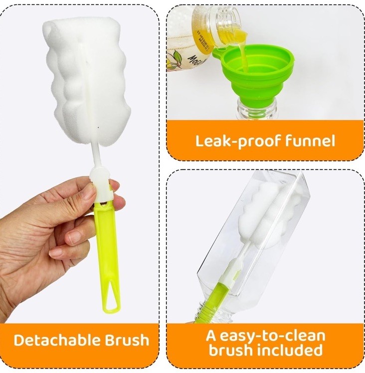 100pcs 16 oz Plastic bottles with lids