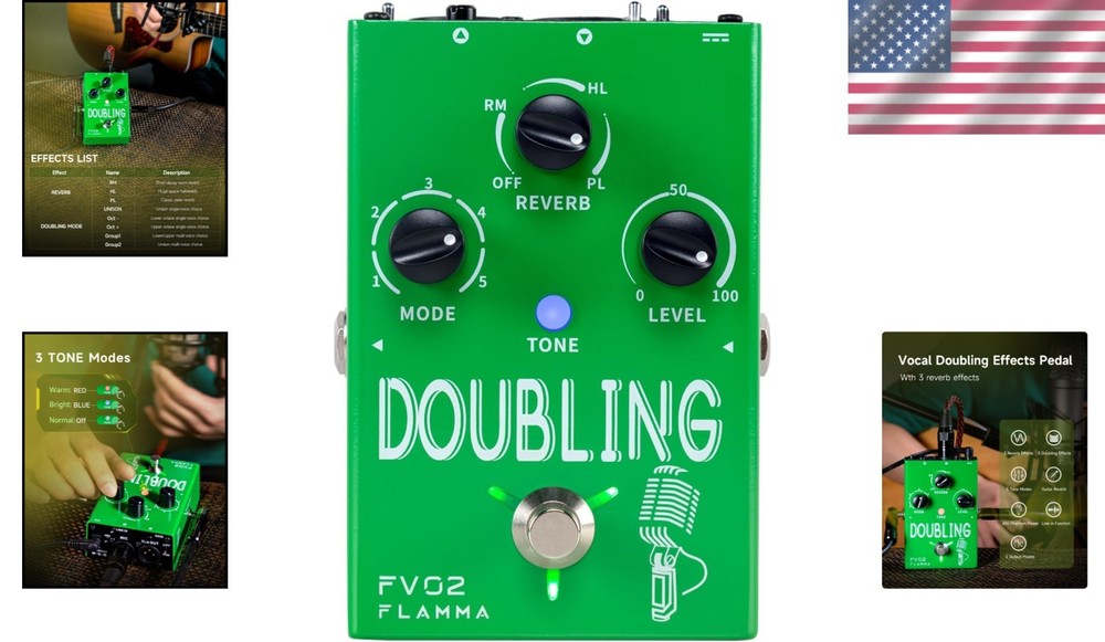 Vocal Processor Effects Pedal Stompbox Mic Amplifier