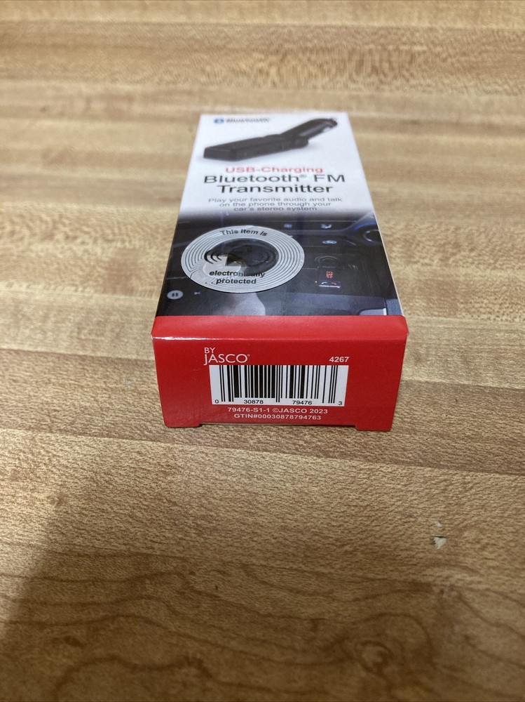 Jasco 79476 USB-Charging Bluetooth FM Transmitter Brand New
