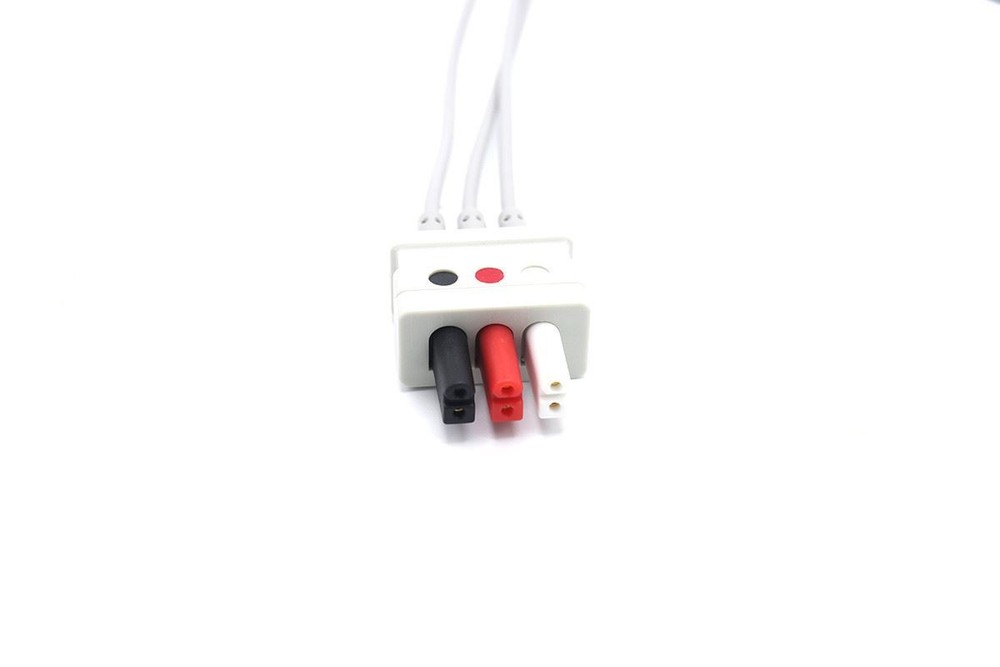 Nellcor ECG Compatible Leadwires 3 Leads - Snap