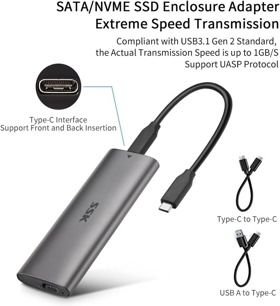 HDD Dock+ M.2 Enclosure Bundle