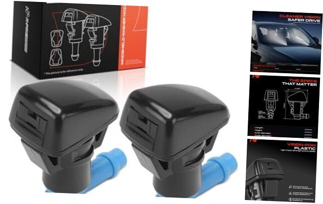 Front Windshield Washer Nozzle Compatible with Dodge Durango 2011-2023 - 2-PC