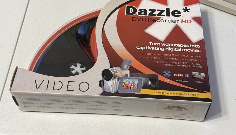 Pinnacle Dazzle DVD Recorder HD Video Capture Device