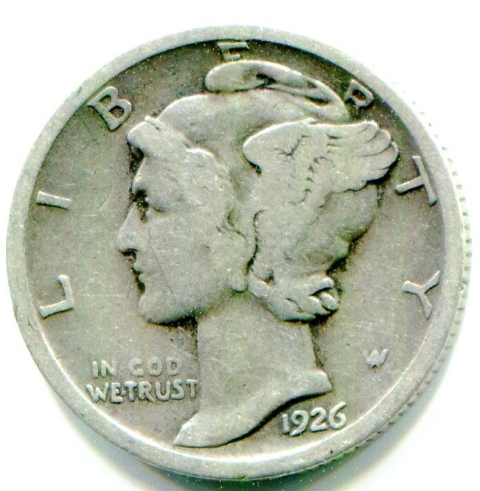 1926-D SILVER MERCURY DIME !!  Better Date !