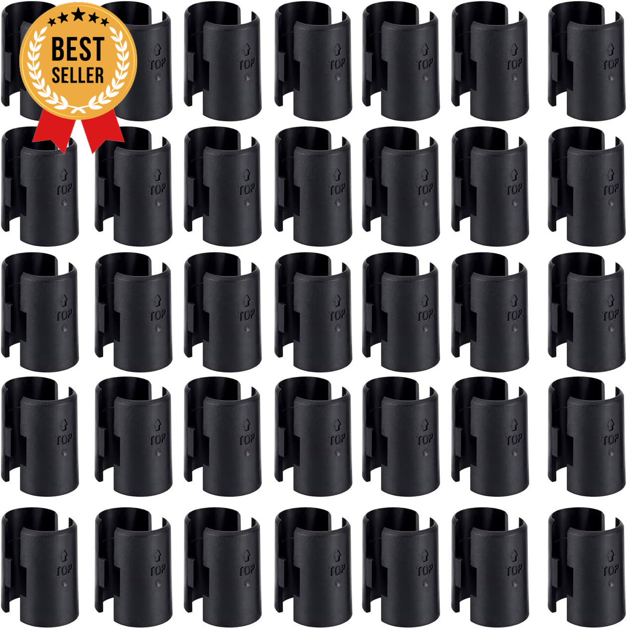 Wire Shelf Clips 50 Pack for 1" Post Shelving Lock Clips Storage Rack Support