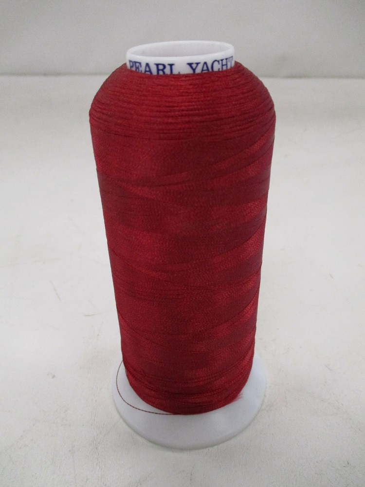 PEARL YACHT SUPERTEC 120 POLYESTER SEWING MACHINE THREAD SPOOL 5000M RED 1227