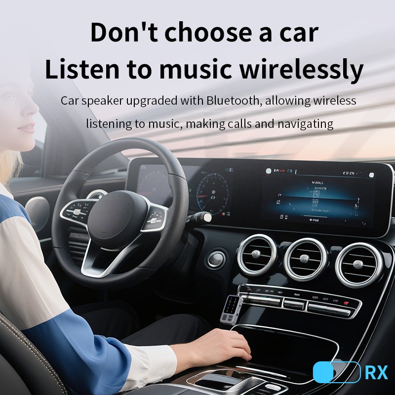 APTX Bluetooth 5.4 Audio Receiver Transmitter 3.5mm Aux Wireless Audio Adapter