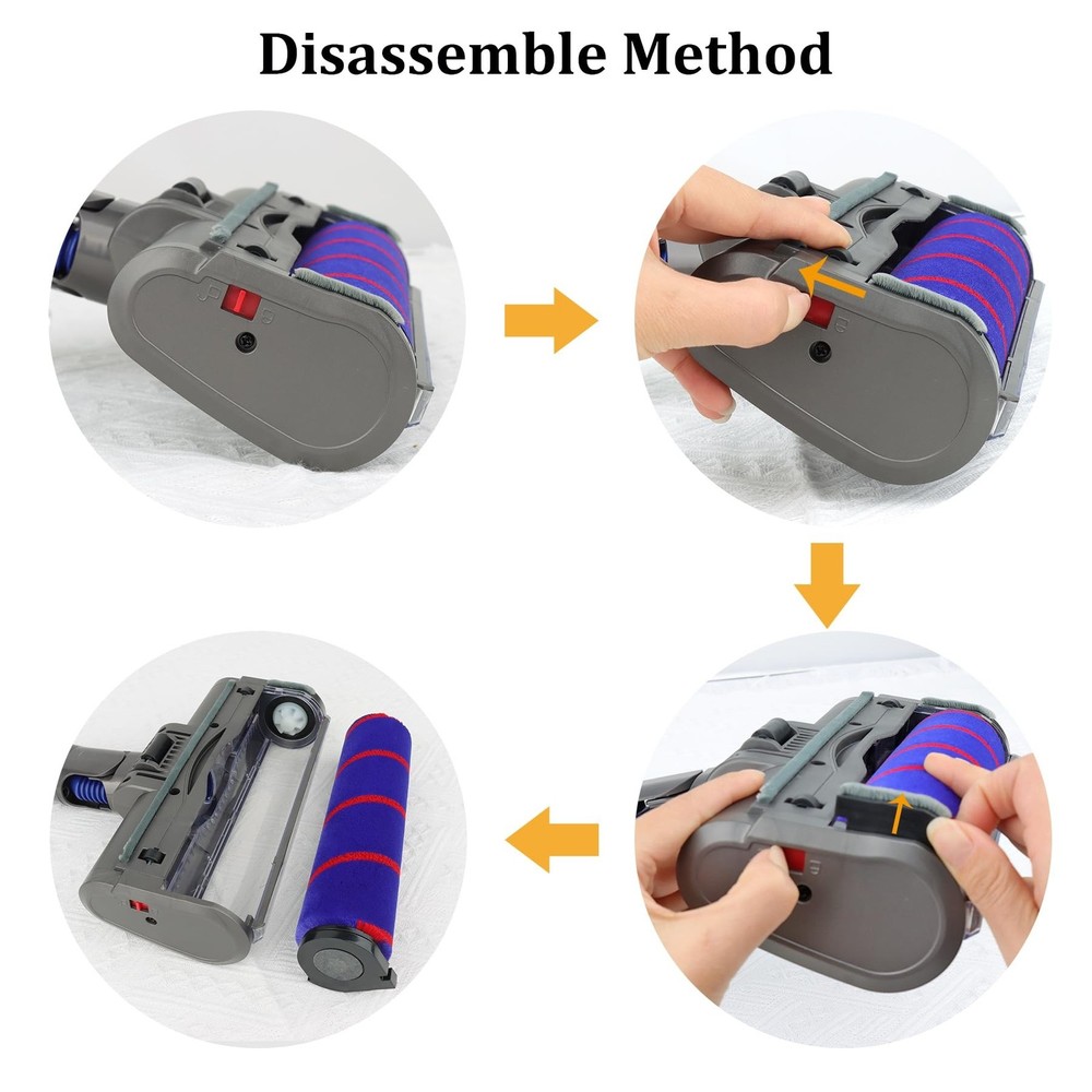 Replacement Soft Roller Cleaner Head Compatible with Dyson V6, DC58, DC59, DC...