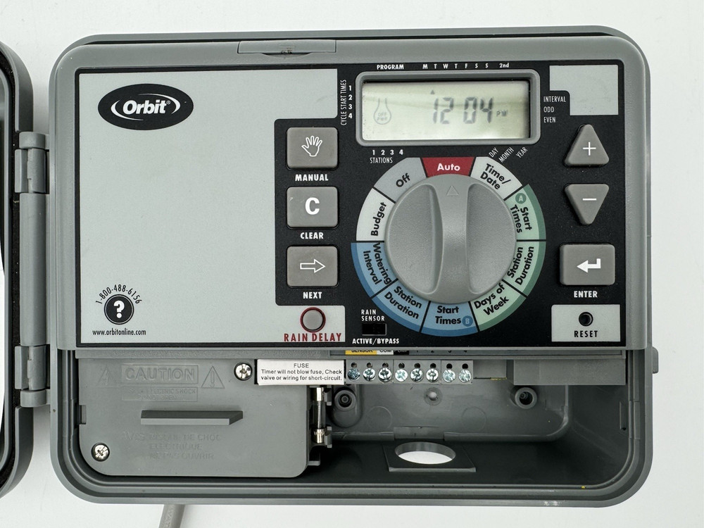 Orbit Watermaster 4 Station Irrigation Sprinkler Controller Timer Model 27780