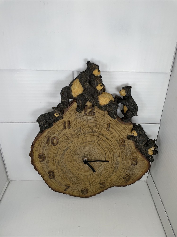 Country Bear Accessory Rustic Clock Woodsy Decor