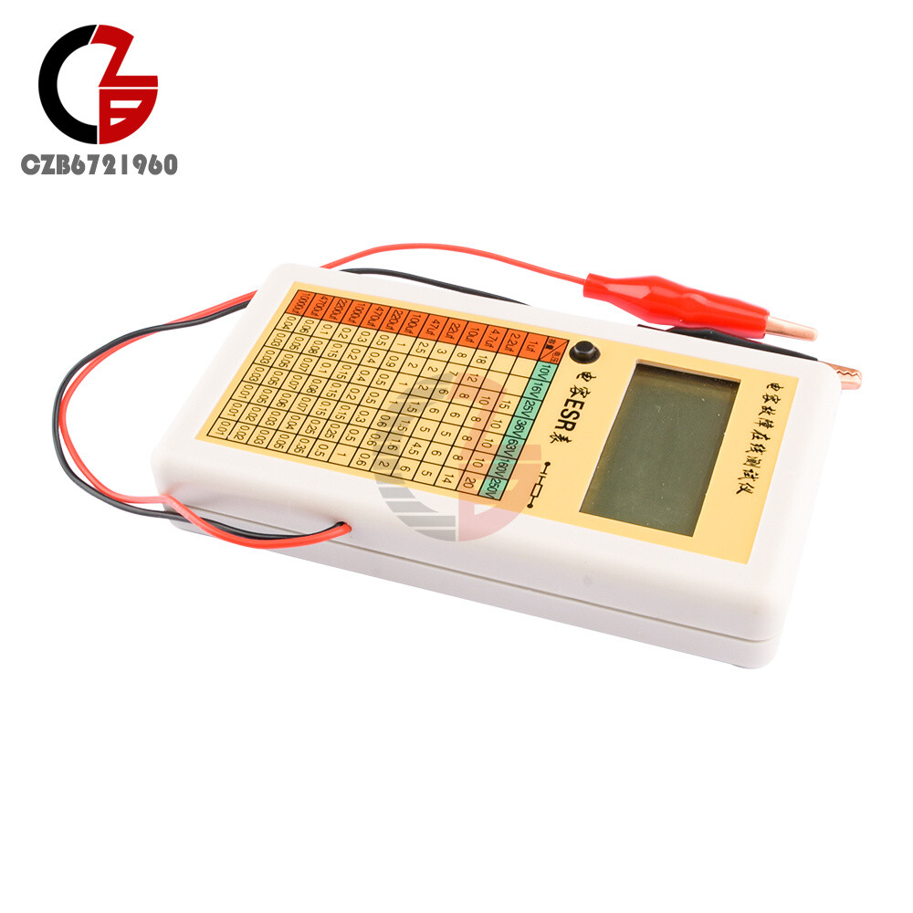 Ohm LCD Digital ESR Capacitance Meter In Circuit Tester MSP430F413 Chip Control