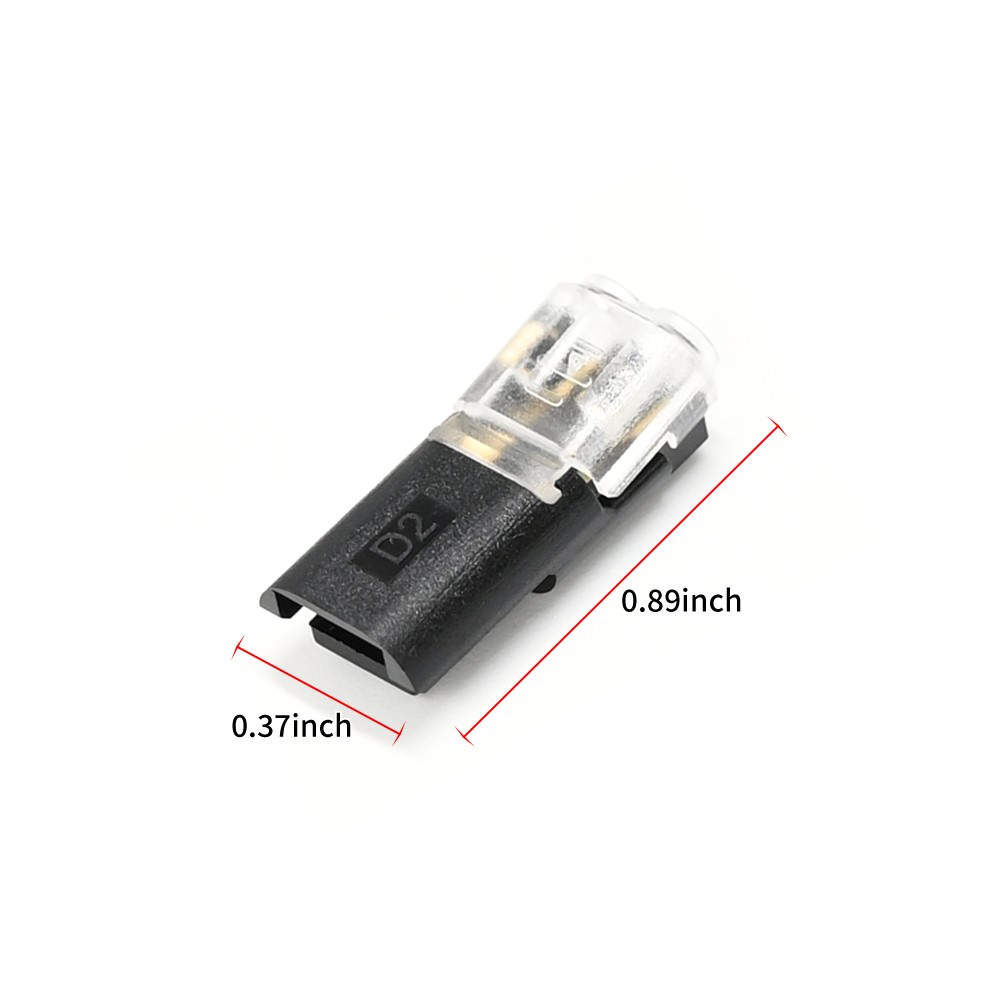 30PCS Double-Wire Plug-in Cable Snap Connector Terminal Block w/ Locking Buckle