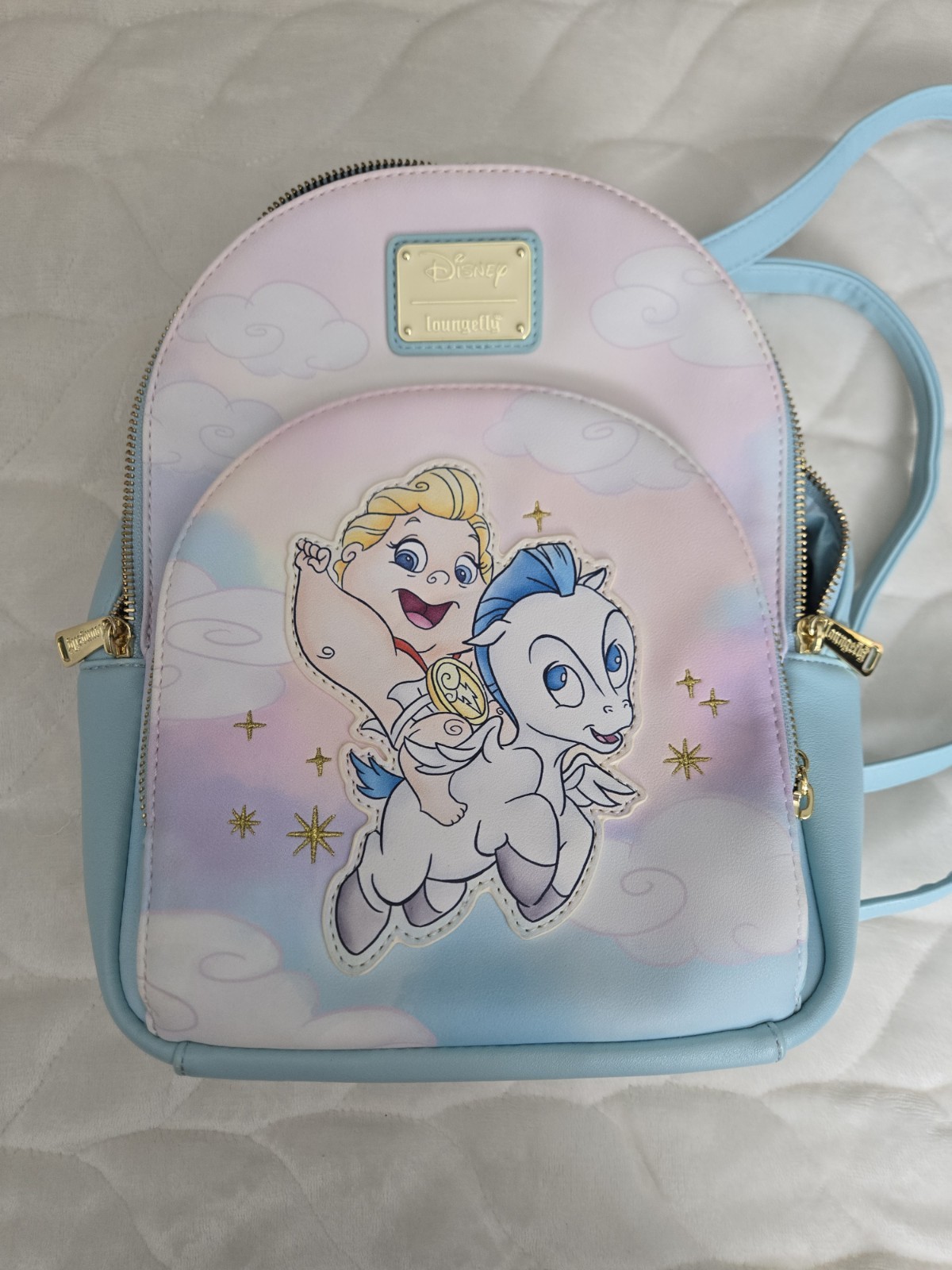 DISNEY LOUNGEFLY BAG MINI BACKPACK HERCULES & PEGASUS In Great Condition!