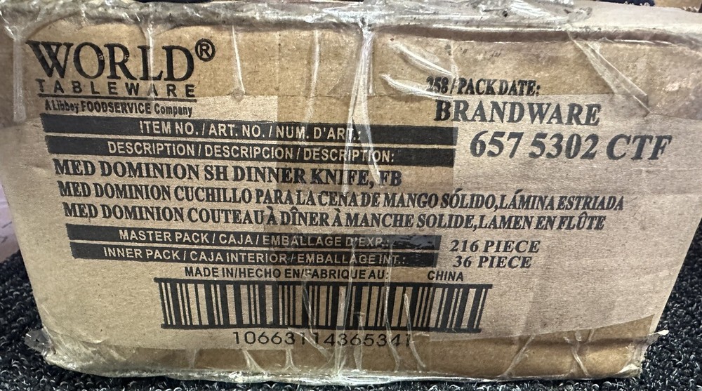 (216 Pieces) World Tableware 657 5302 CTF New
