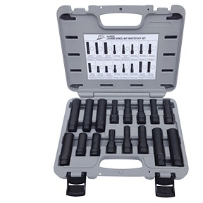 16 Pc. Locking Lug Nut  Master Key Set 3065 ATD Black Oxide Tire Tools