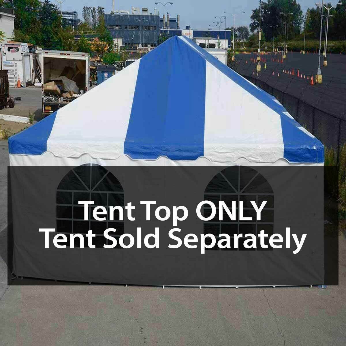 West Coast Frame Tent Replacement Top 20x20 Blue PVC Canopy