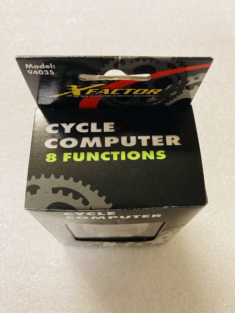 X Factor 8 Function Battery Powered Bicycle Computer Model 94035